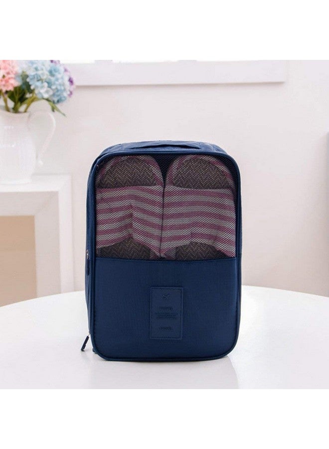 Styleys Waterproof Shoe Bag/Shoe Pouch For Travelling/Storage (Navy Blue) - S1095 - Image 2