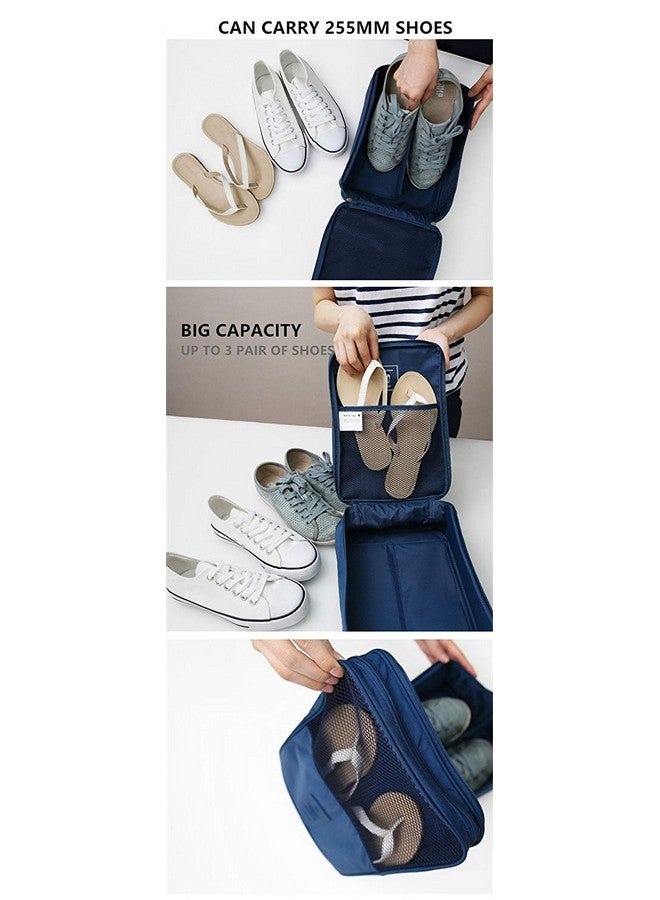 Styleys Waterproof Shoe Bag/Shoe Pouch For Travelling/Storage (Navy Blue) - S1095 - Image 5