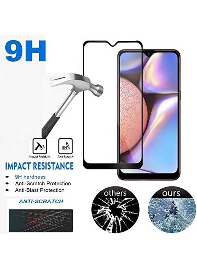 ICS Tempered Glass Screen Protector For Samsung Galaxy A10s Clear/Black - Image 2