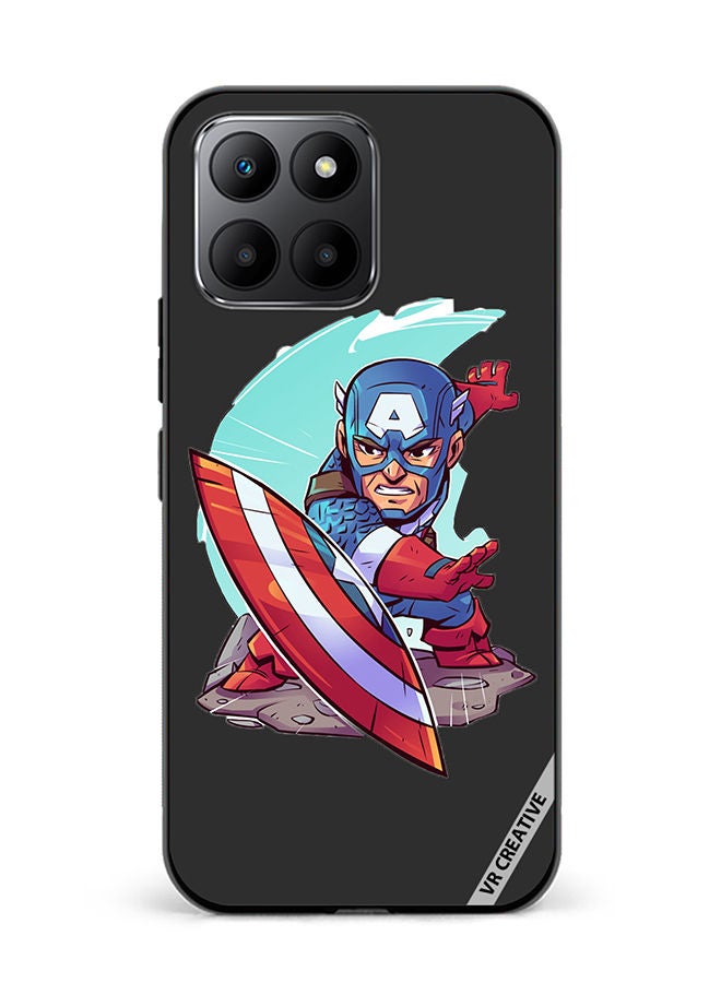 VR CREATIVE Protective Case Cover For Honor 70 Lite Superhero Captain America Design Multicolour - Image 1