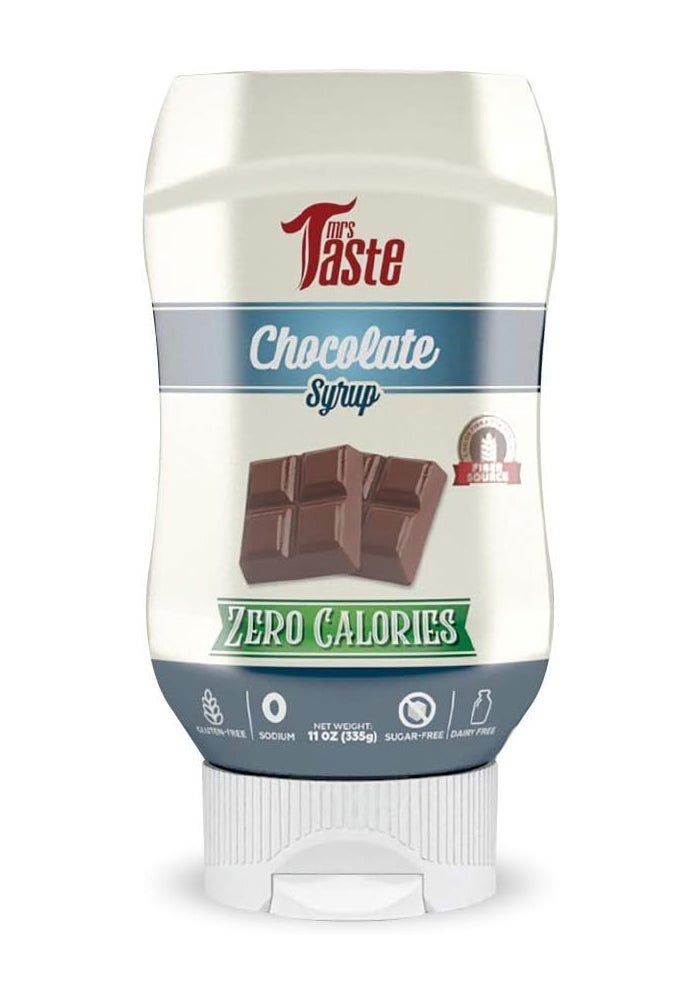 Mrs Taste Sugar Free Chocolate Syrup - Zero Calories, Zero Sugar, Keto and Paleo Friendly - Image 1