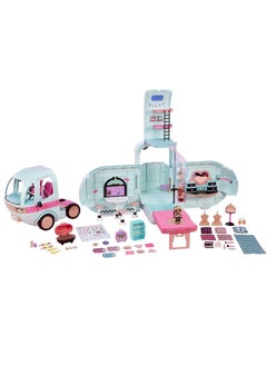 Lol Surprise Omg Glamper Fashion Camper Doll Playset With 55+ Surprises, Fully-Furnished With Light Up Pool, Water Slide, Bunk Beds, Cafe, Bbq Grill, Dj Booth