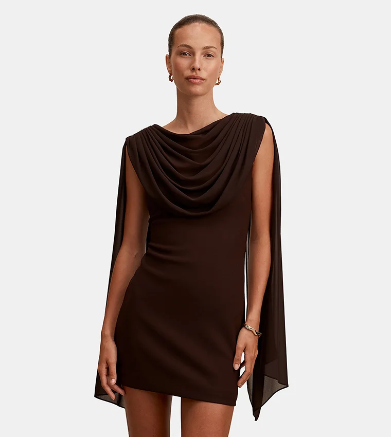 فورايفر نيو Bowie Mini Dress With Shawl