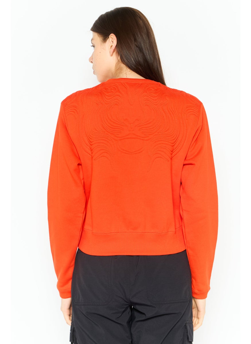 PUMA Women Sportswear Fit Outdoor Sweatshirt, Orange  - Image 2