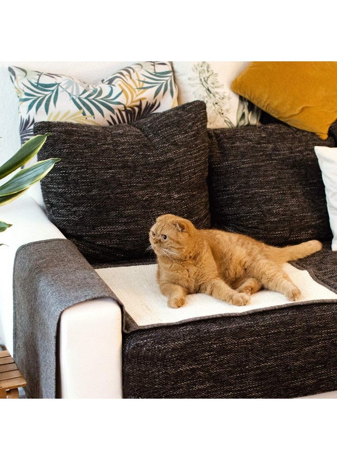 Navaris Cat Scratch Mat Sofa Protector  Natural Sisal Furniture Protector Scratching Pad For Cats  Scratch Carpet For Bed, Chair - Image 5