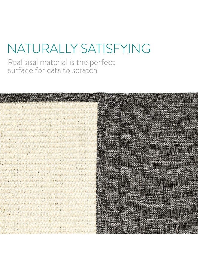 Navaris Cat Scratch Mat Sofa Protector  Natural Sisal Furniture Protector Scratching Pad For Cats  Scratch Carpet For Bed, Chair - Image 3