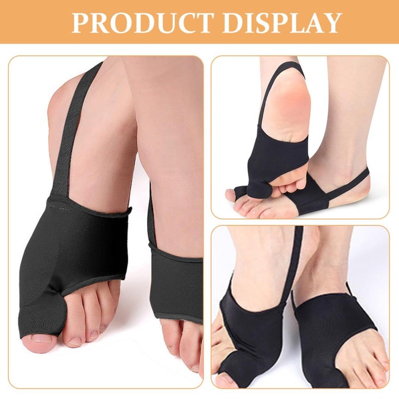 2 Pairs Foot Toe Thumb Straightener Bunion Corrector Splint Brace For Hallux Valgus Relief Soft Breathable Support Suitable For Day And Night Use Gray - Image 5