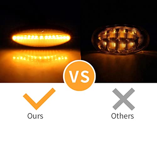 znakeauto Front Fender Dynamic LED Side Markers Turn Signal Light Assembly Replacement for Toyota RAV4 Corolla Auris Yaris OEM Fit (Smoked Lens Turn Signal Light for Toyota RAV4 Corolla Auris) - Image 4