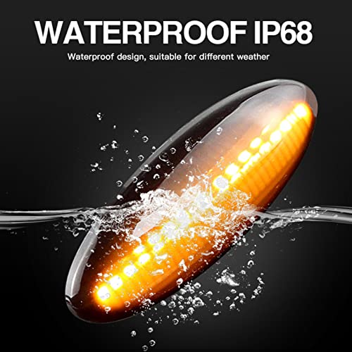 znakeauto Front Fender Dynamic LED Side Markers Turn Signal Light Assembly Replacement for Toyota RAV4 Corolla Auris Yaris OEM Fit (Smoked Lens Turn Signal Light for Toyota RAV4 Corolla Auris) - Image 5