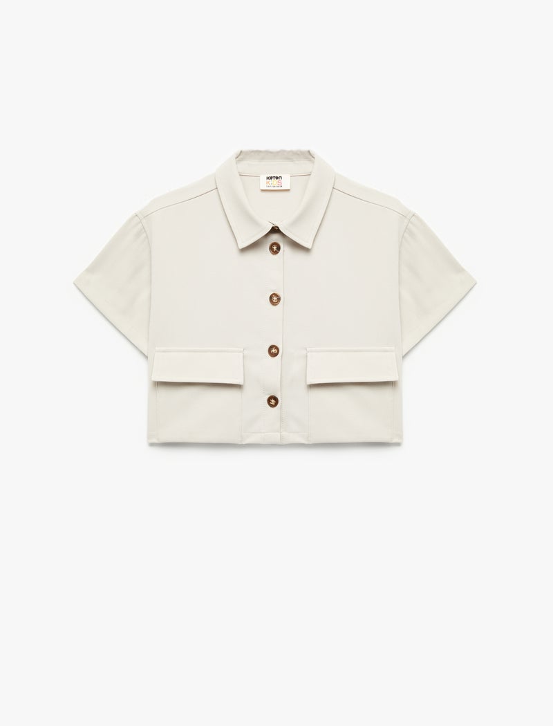 KOTON Crop Shirt - Image 1