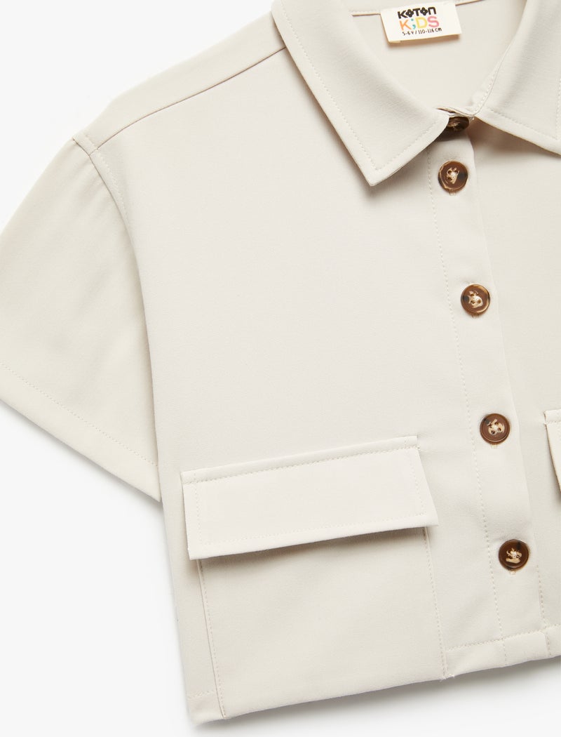 KOTON Crop Shirt - Image 3