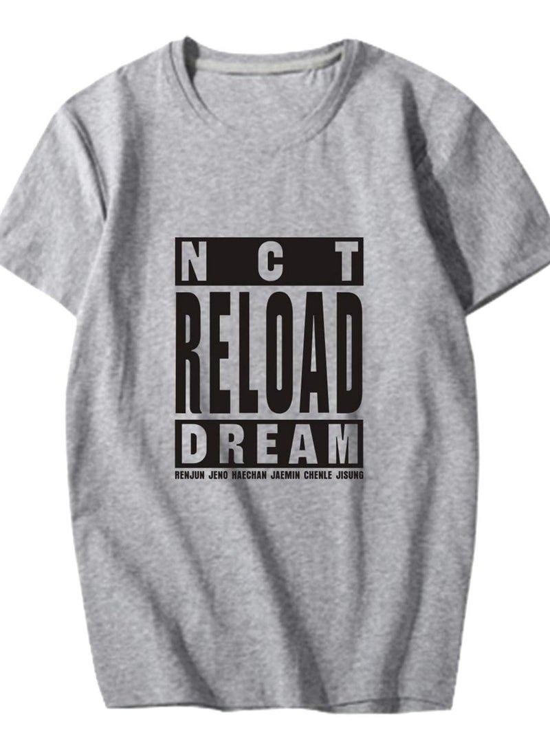 NCTDREAM Unisex Printed Cotton T-Shirt for Men and Women – Comfortable K-Pop Fan Merch, Casual Everyday Wear