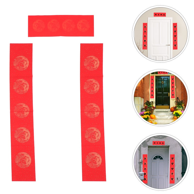 30Pcs Blank Red Xuan Paper Couplets Tissue Paper Chinese Xuan Sheets - Image 3