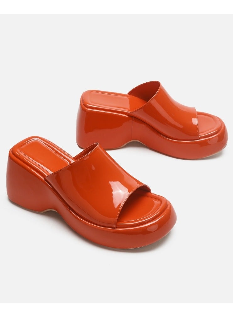 إسكدنيا إمرأة إسفين خف خف حذاء رياضة مفتوح إصبع قدم - Image 2