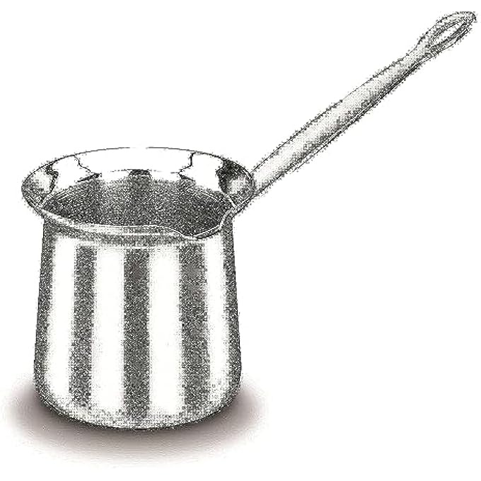 كوركماز وعاء قهوة كلاسيكي 10 لتر، وعاء حليب من الفولاذ المقاوم للصدأ، فضي Ka137 - Image 1