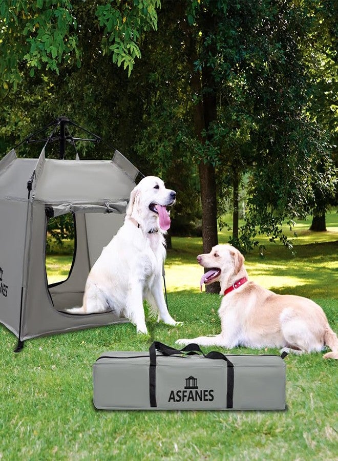 ASFANES Outdoor Pet Automatic Camping Tent, Pop up Cave Bed for Indoor Cats and Small Dogs, Portable Cat House Dog House, Grey. - Image 2