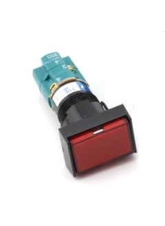 Real Tend Real Tend Rectangular Red 220V 2a2b (2No 2NC) Illuminated Push Button Switch - Alternate 