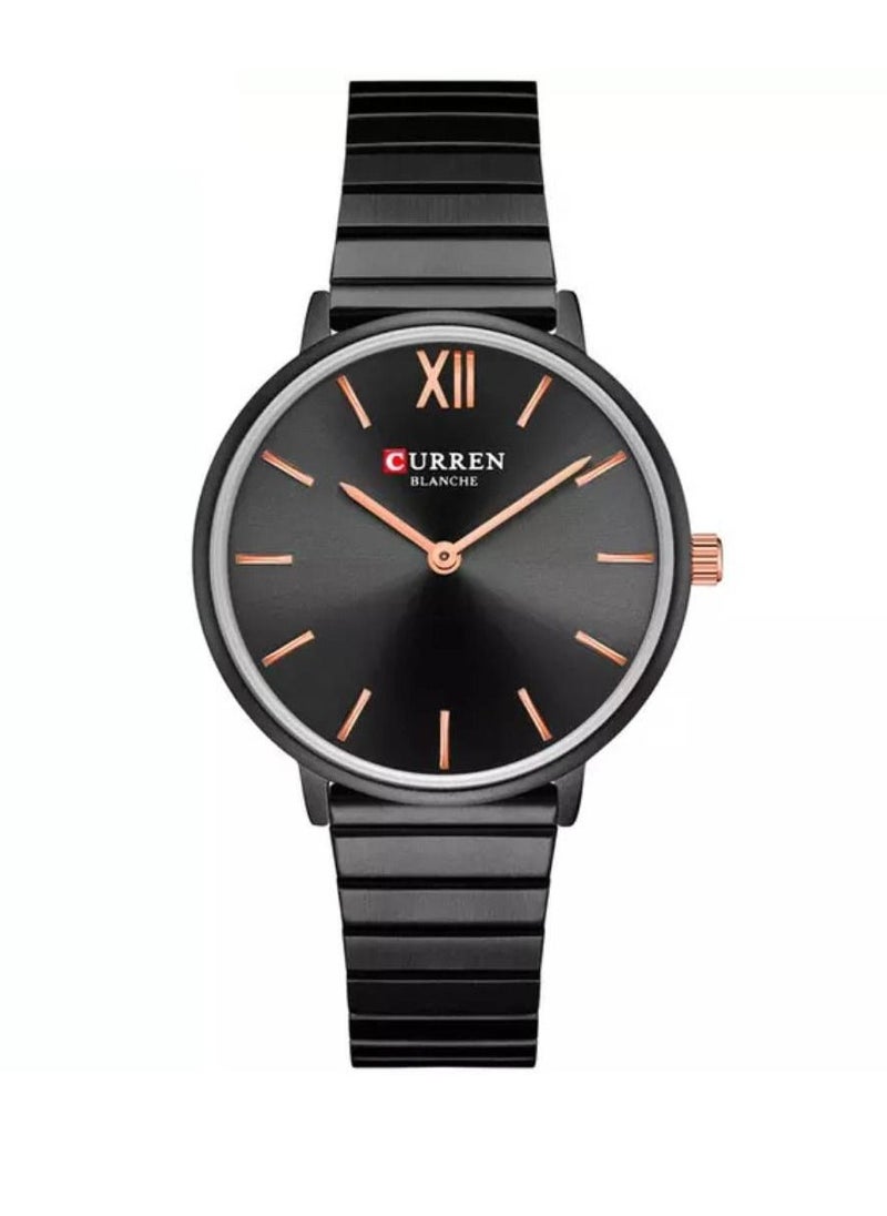 CURREN - 9040 Brand Luxury Waterproof Women's Watch with Quartz Ladies Wrist Watch Black - Image 1
