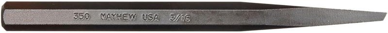 Mayhew Tools 10601 Diamond Point Chisel, 3/16", Black Oxide Finish - Image 1