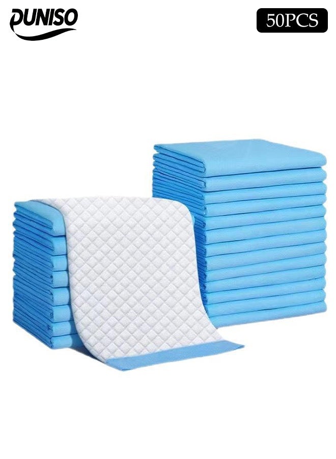 DUNISO 50 Pieces Of Pet Training Pads，Disposable Urine Pads，Super Absorbent Pee Pads for Dogs，Leak Proof，Quick Drying，Suitable for All Pets to Use,45*60cm(M) - Image 1