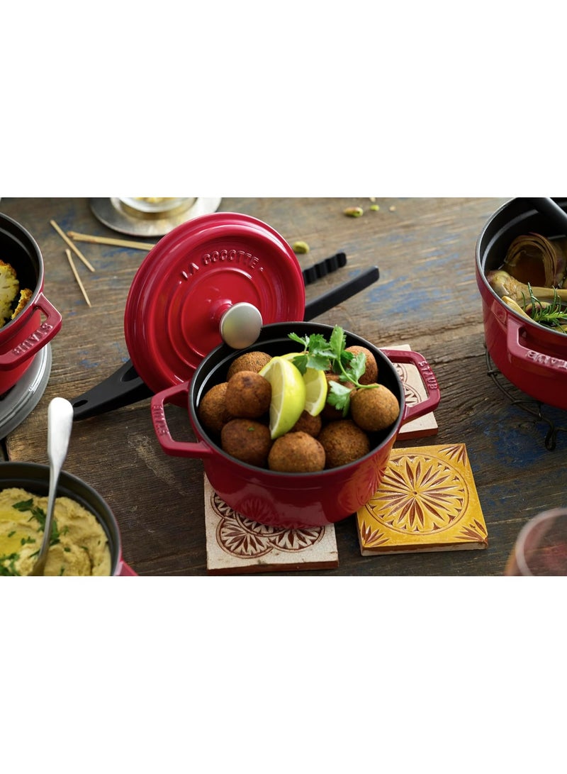 STAUB كوكوت دائري ستوب 20 سم كرز 2.2 لتر من الحديد الزهر - Image 3