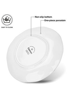 Fissman Set of 2 Salad Plates 16cm Galactica, Porcelain Plate For Serving, Main Courses And Meals, Microwave, Oven, and Dishwasher Safe, Scratch Resistant, Kitchen Tableware  - Image 4