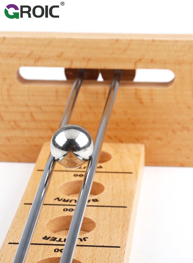 GROIC Balance Desktop Ball Game, Shoot The Moon Game, Classic Desktop Game, Wooden Hockey Play for Adult & kids Educational Toys Party Games Family Game - Image 5