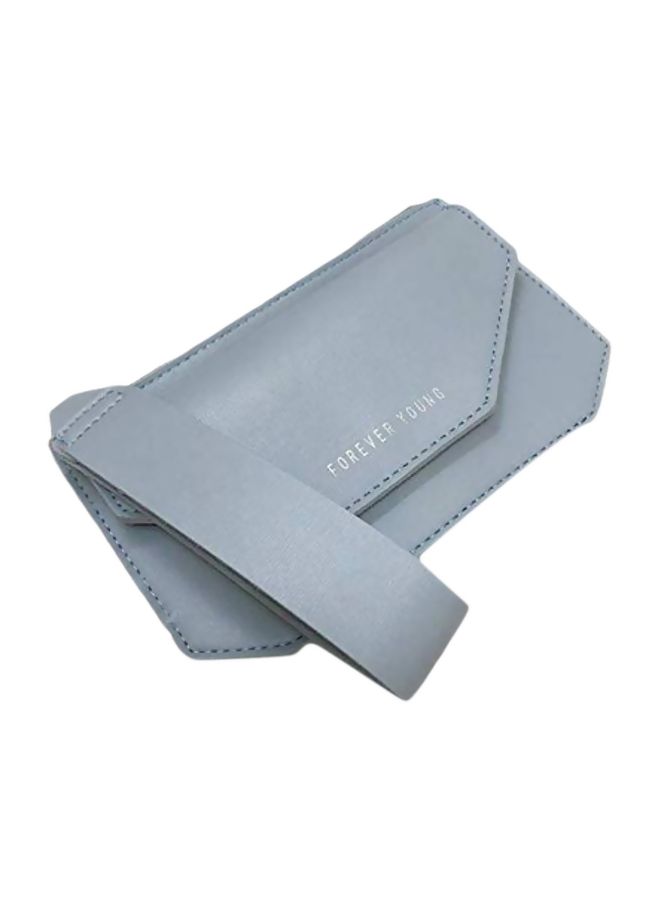 NIBEMINENT PU Leather Folding Clutch Blue - Image 1