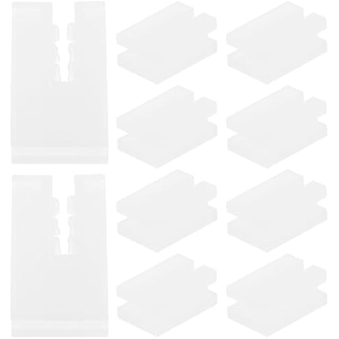 10PCS RADIATOR PROTECTIVE COVER HOOKS RADIATOR ANTI VIBRATION INSERTS RADIATOR BRACKET SUPPLIES RADIATOR BRACKET INSERTS RADIATOR BRACKET PACKERS UNIVERSAL COMPONENT WHITE PLASTIC - Image 1