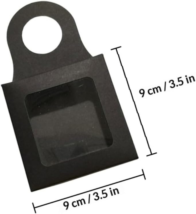 Beavorty 25pcs Black Square Wine Bottle Boxes with Window Paper Wine Storage Holder for Party and Event Packaging - Image 2