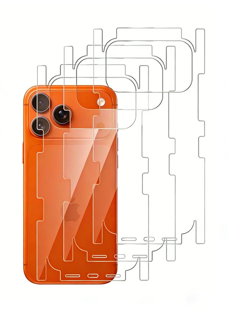 Adando [3 Pack] Back Protector Compatible with iPhone 17 Pro Max: iPhone 17 Pro Max Back Protector Film - Soft TPU - Ultra-thin - High Transparency - Protective Border - transparent - Image 1