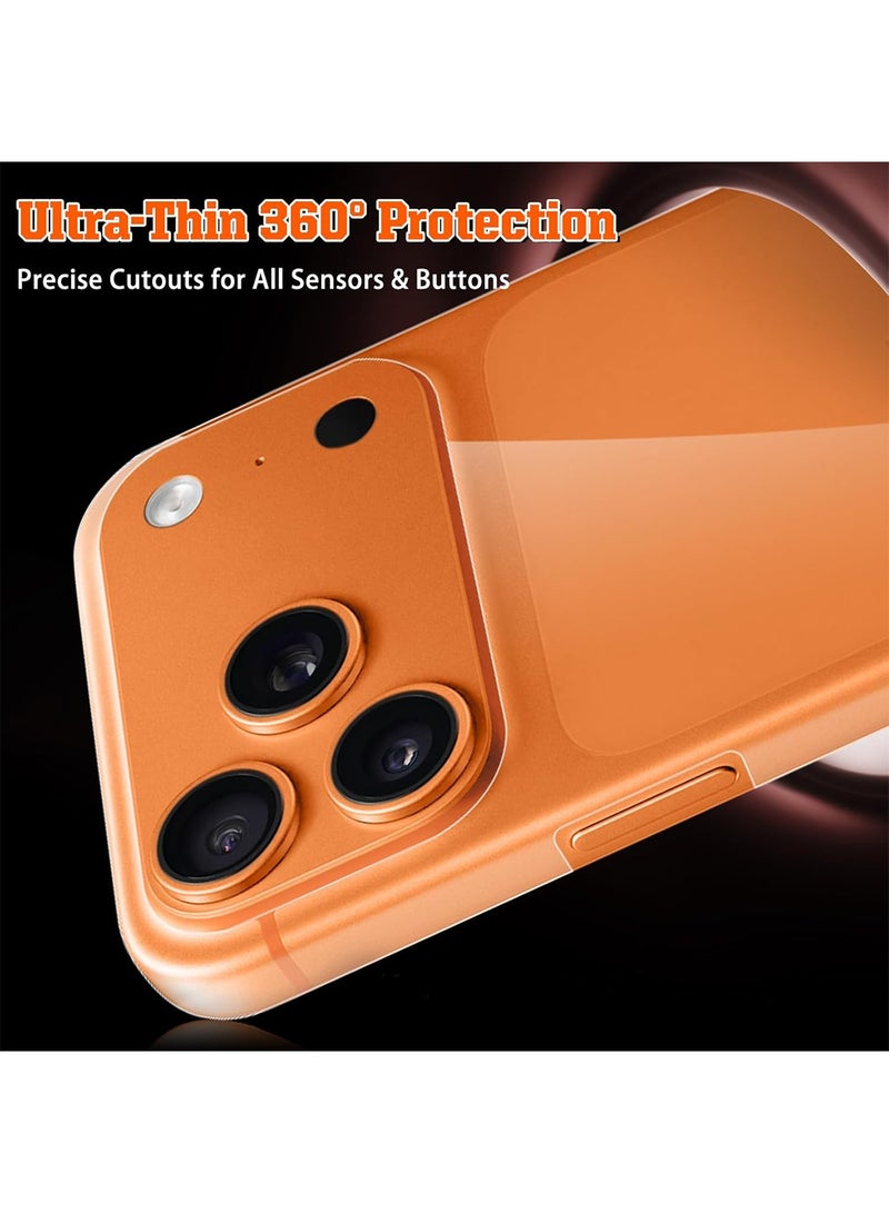 Adando [3 Pack] Back Protector Compatible with iPhone 17 Pro Max: iPhone 17 Pro Max Back Protector Film - Soft TPU - Ultra-thin - High Transparency - Protective Border - transparent - Image 5