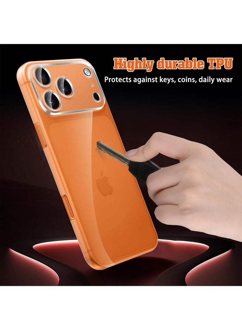 Adando [3 Pack] Back Protector Compatible with iPhone 17 Pro Max: iPhone 17 Pro Max Back Protector Film - Soft TPU - Ultra-thin - High Transparency - Protective Border - transparent - Image 4