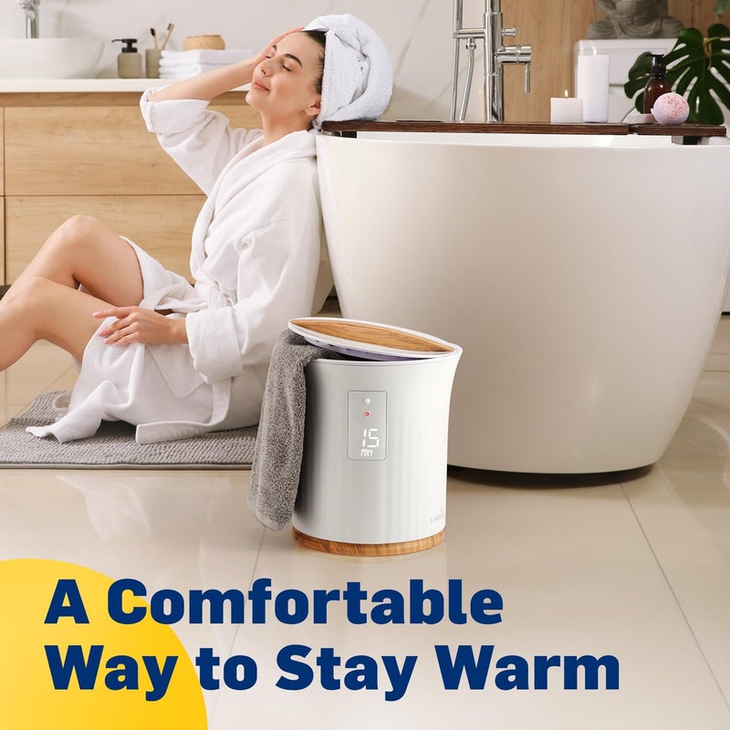 Live Fine Towel Warmer | Bucket Style Luxury Heater with LED Display, Adjustable Timer, Auto Shut-Off | Fits 40” x 70” Oversized Towel - Image 5