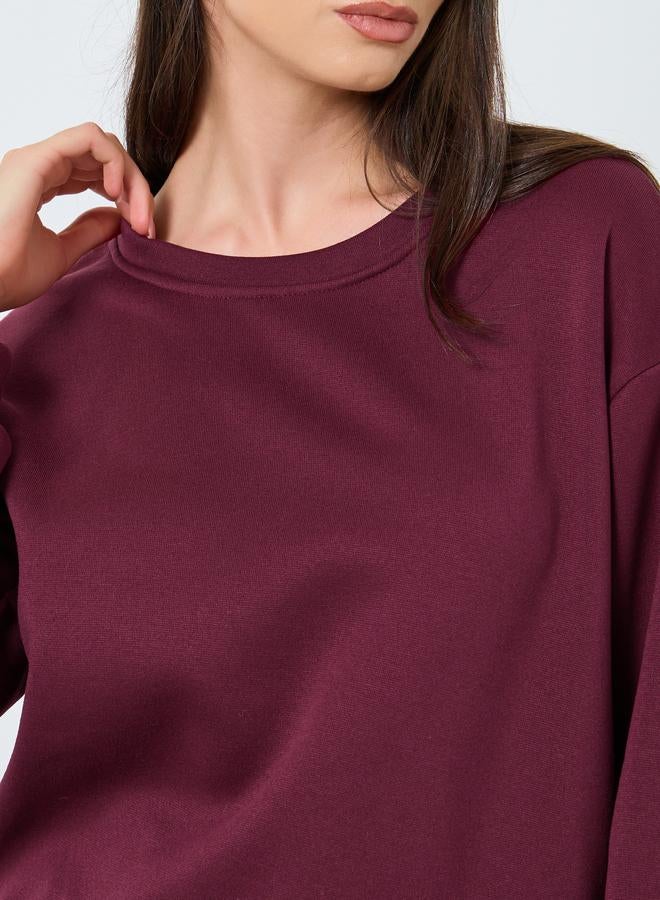 ستايلي سويت شيرت واسع سادة - Image 4