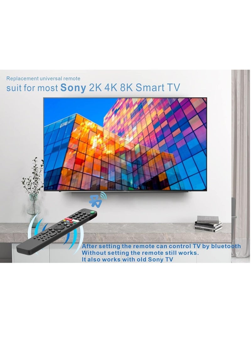 RMF-TX500U Voice Remote Control for All Sony TVs / Compatible with All Sony LCD LED and XR 4/8K HDR Matrix LED TVs with Google Smart TV with 1 Year Warranty with battery
