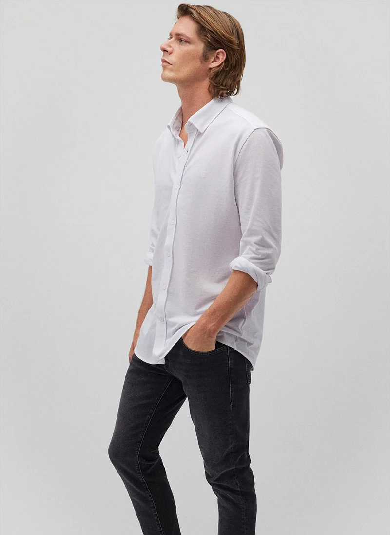 مافي White Jersey Shirt