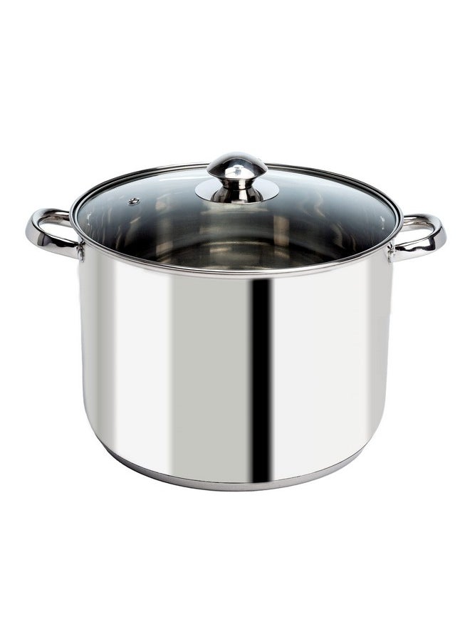 Ecolution Ecolution Stainless Steel Stock Pot, Encapsulated Induction Ready Cooking Pot with Glass Lid, Oven Safe, Dishwasher Safe Soup Pot, 8-Quart  - Image 1