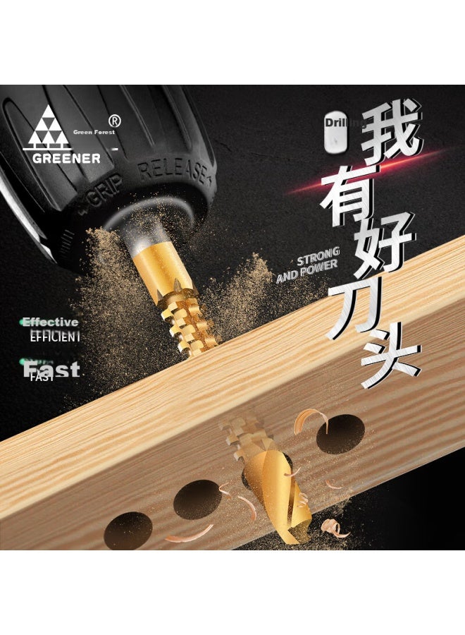 Greener Baota Drill Bit 6-piece Set, Hole Enlarger, Hole Opener, Step Drill Bit, Conical Drill Bit For Drilling Steel Plates And Metal - Image 5