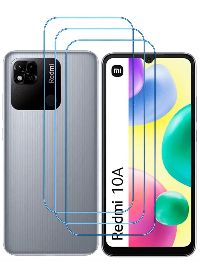 ACLIX 3 Pieces Antistatic ESD Dustproof Premium Quality High Definition Clear Tempered Glass Screen Protector Designed For Xiaomi Redmi 10A - Image 1