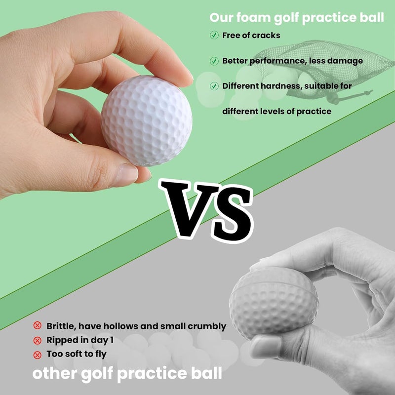 Bac-kitchen 40 Pack Foam Golf Practice Balls - Realistic Feel and Limited Flight Training Balls for Indoor or Outdoor - Image 5