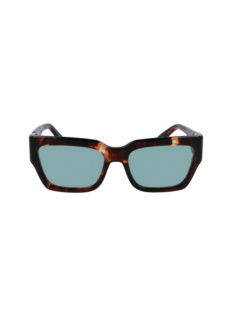 Longchamp Women's UV Protection Rectangular Shape Acetate Sunglasses LO735S-230-5518 - Lens Size: 55 - Havana - Image 1