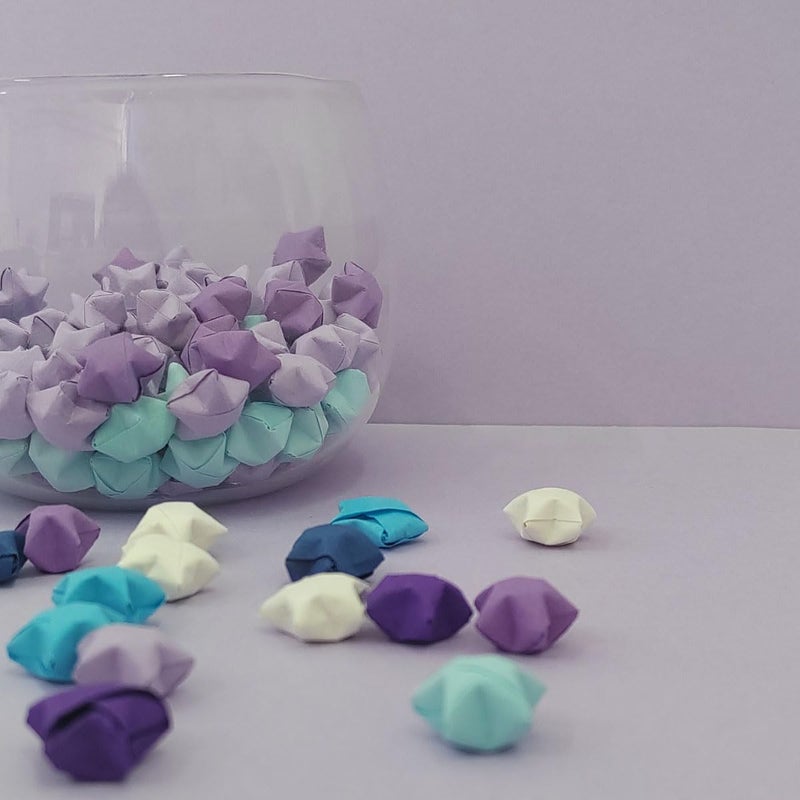 ZTEOFO 1080 Sheets Origami Stars Paper Strips, Purple Solid Color Gradient Color Origami Paper Stars, Color Star Paper Strip, DIY Paper Origami Stars, Origami Star Paper Strips, Star Origami Paper - Image 5