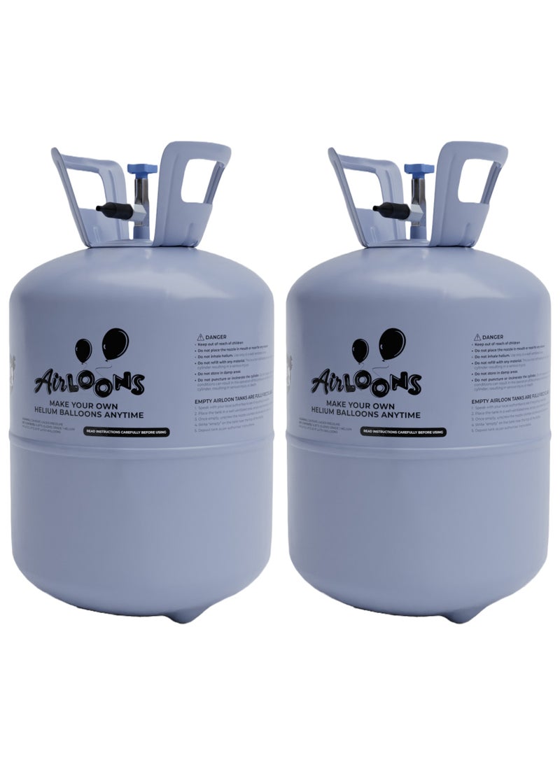 Airloons Helium Tank Kit : Inflate up to 100 Latex Balloons! 14 cu. ft. Helium Cylinder with Purified Helium for longer helium balloon float time- Perfect for all your Celebrations!  - Image 1