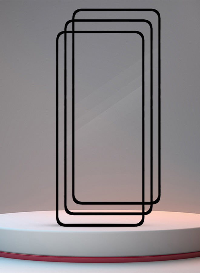 3 Pack For Motorola Moto G54 Screen Protector 9H Hardness Scratch Resistance Screen Protector 3D Tempered Glass Film Ultra HD Easy Install Case Friendly Glass