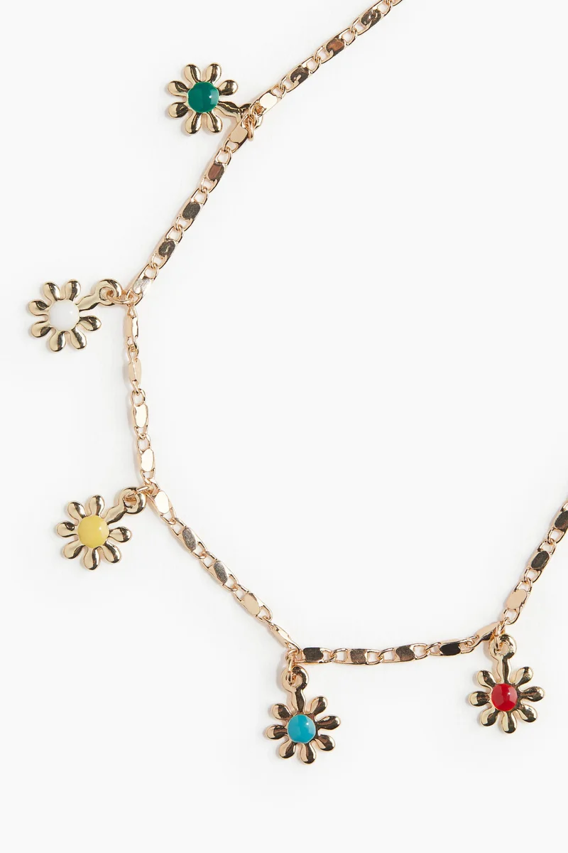 H&M Flower-pendant necklace