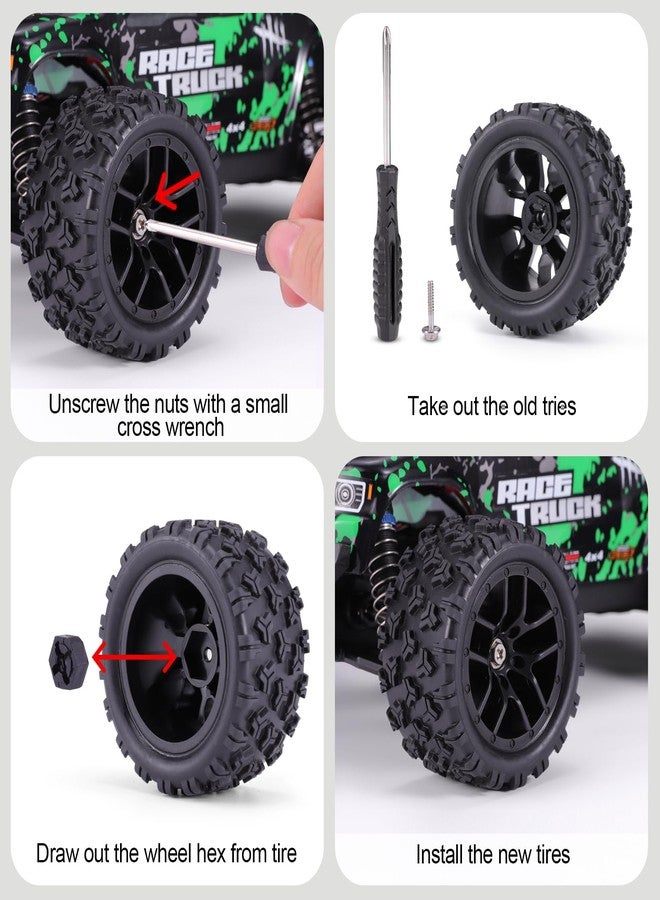 HAIBOXING RC Car Spare Parts Truck Wheels Complete(Front/Rear) 2pcs Apply to 2020 New Version 18859 M1820 - Image 4