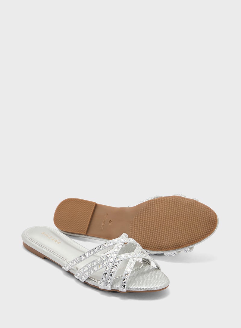 Khizana Studded Flat Sandal  - Image 3