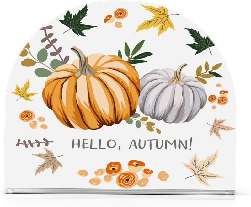 xigua Fall Pumpkin Napkin Holders for Tables  Kitchen  Cocktail Napkin Holders - Image 1