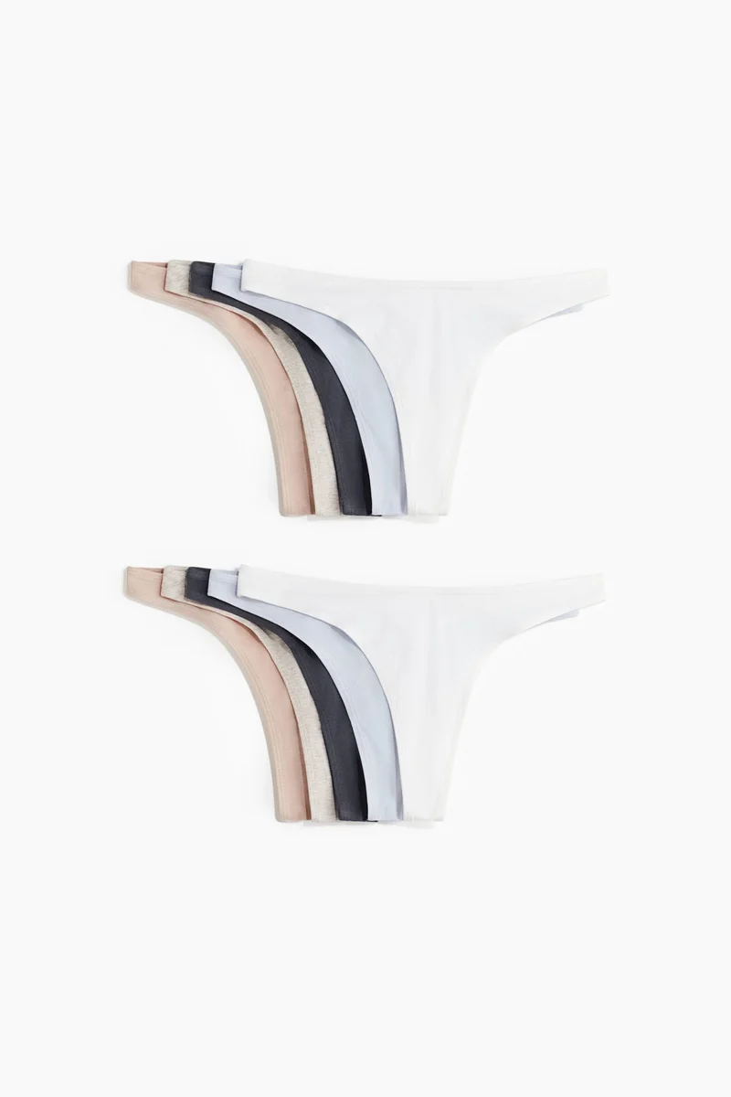 H&M 10-pack cotton thong briefs